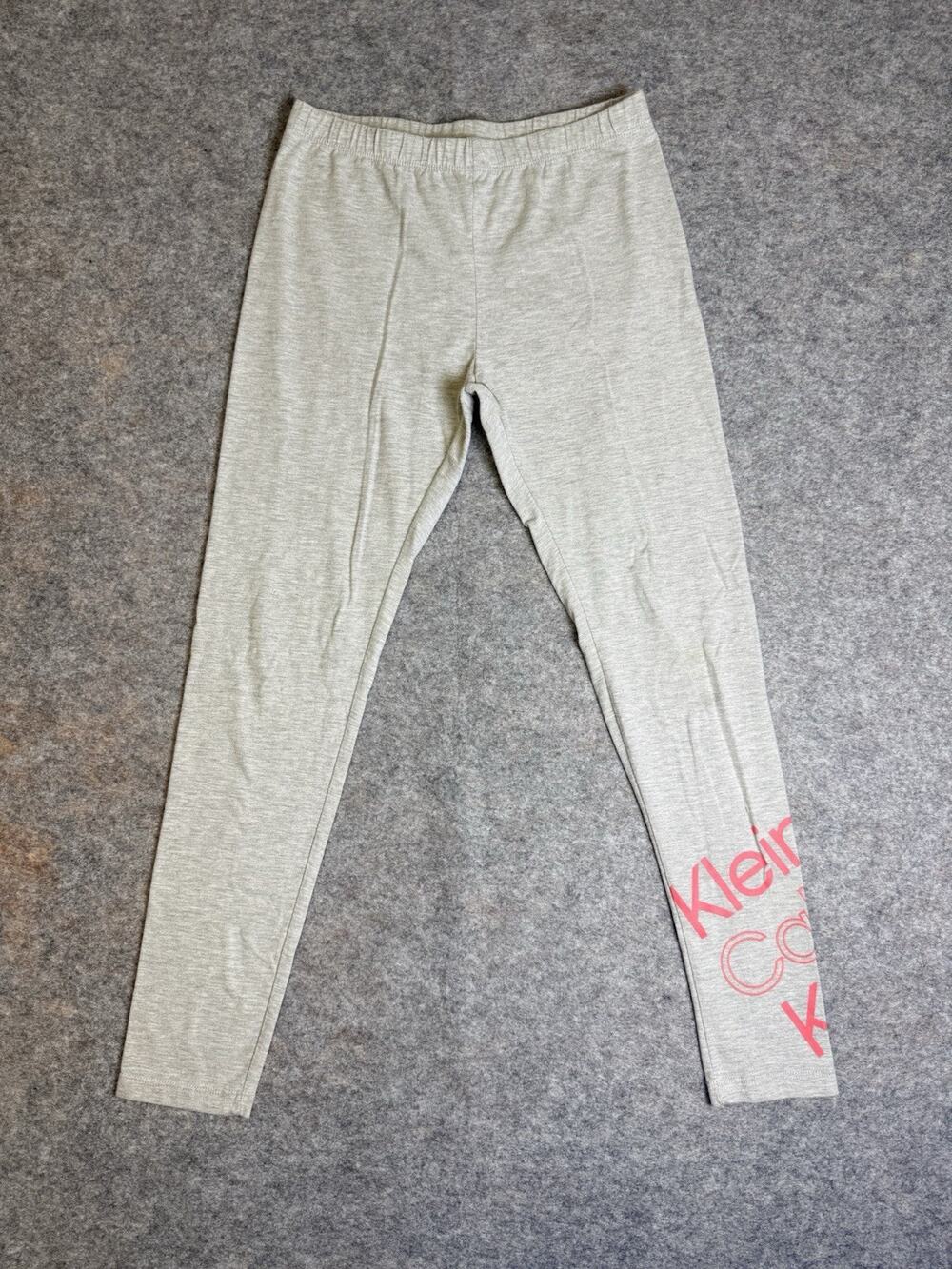Calvin Klein Performance Leggings Activewear Lounge Pants Gray Kids Size L 12/14